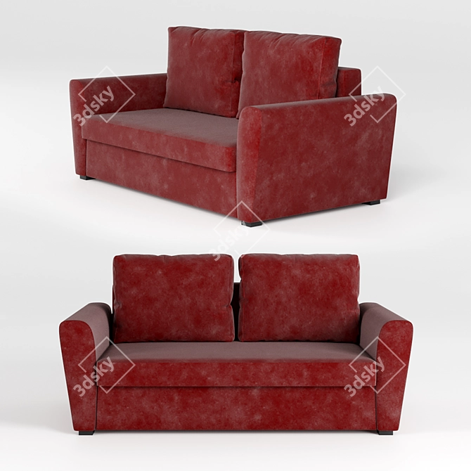  Hummingbird Sofa: Stylish and Comfortable 3D model image 2