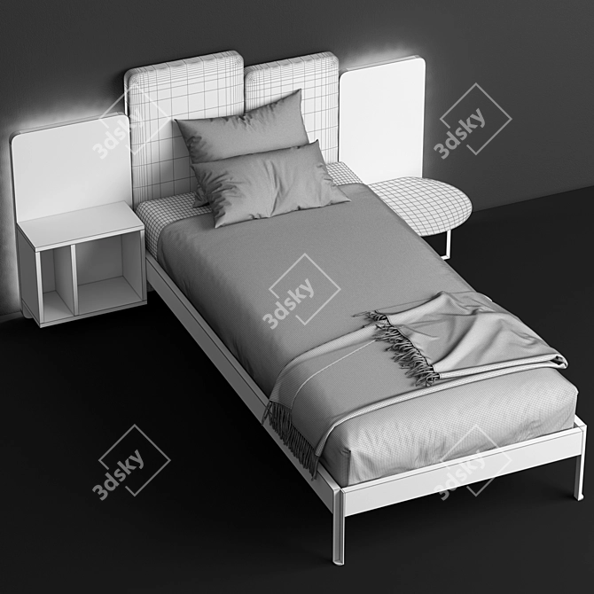 Elegant Sleep Haven: bed_WONDER ET12 by Diotti 3D model image 4