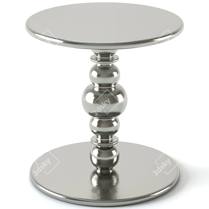Kuf Aluminum Accent Table 3D model image 1