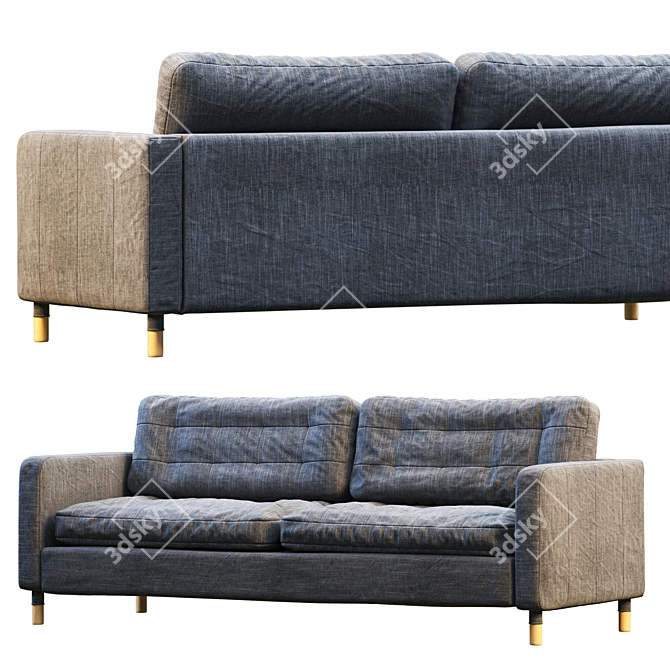 Elegant Landskrona Sofa by IKEA 3D model image 3