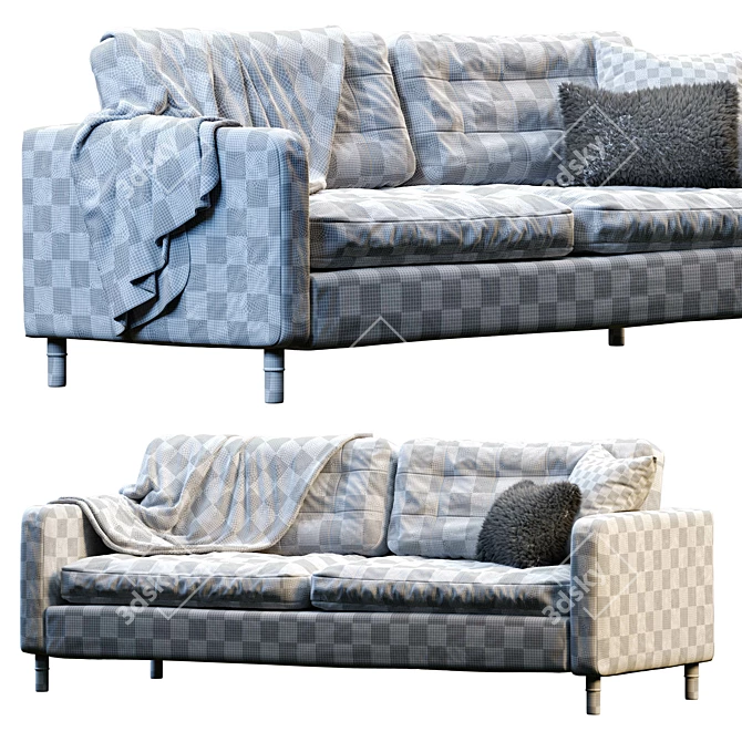 Elegant Landskrona Sofa by IKEA 3D model image 5