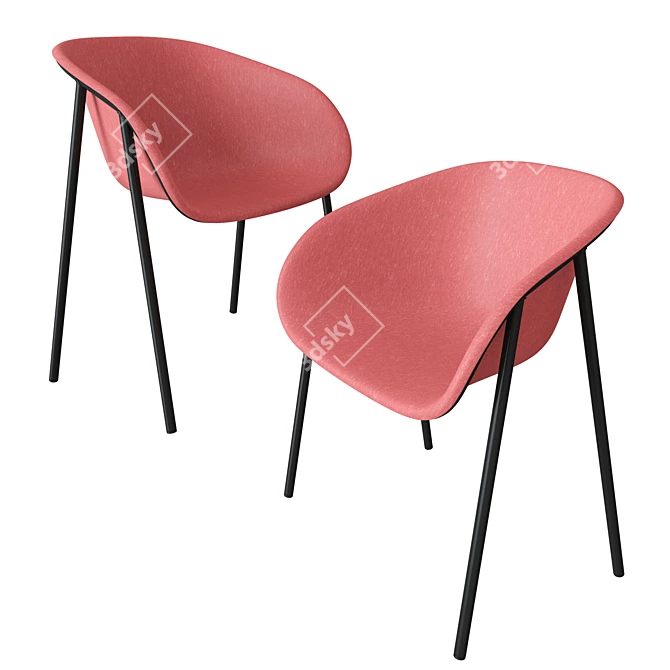 DeVorm LJ 1 PET Felt Armchair 3D model image 4