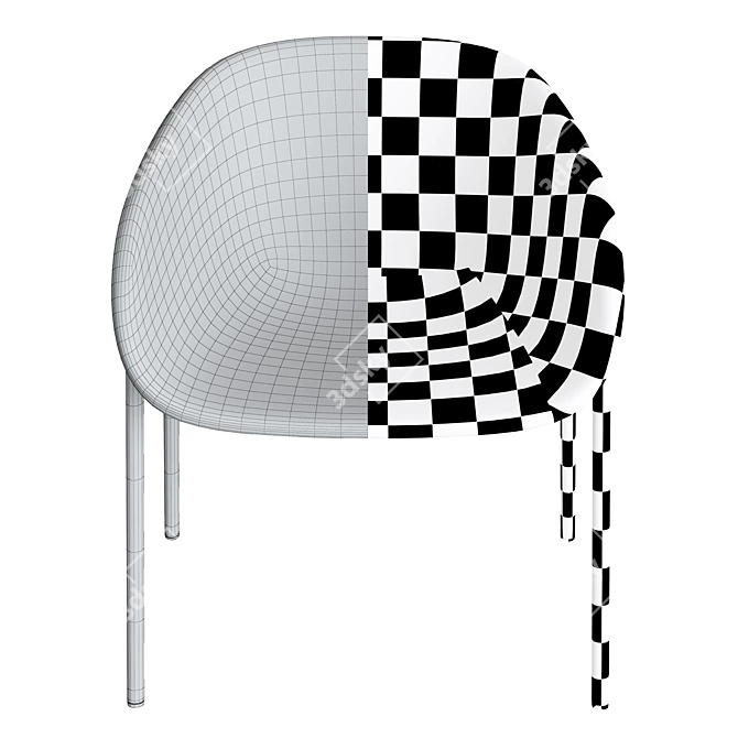 DeVorm LJ 1 PET Felt Armchair 3D model image 5