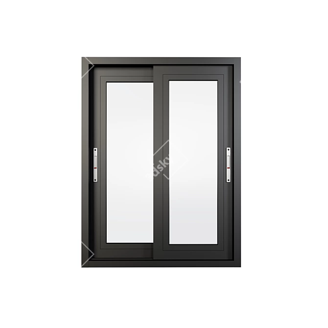 Sleek Aluminium Sliding Door & Window 3D model image 9