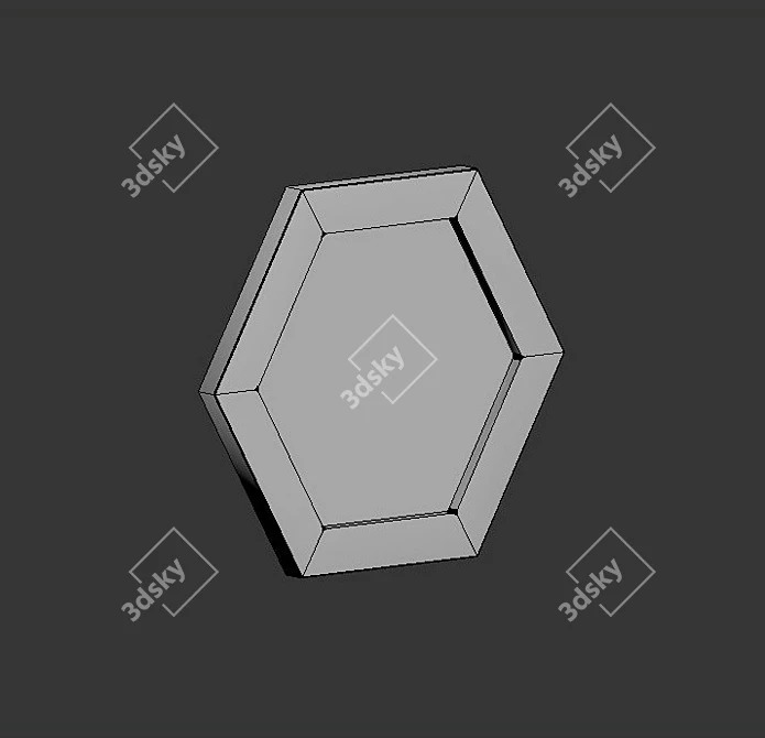ASHOME 3D Wall Tile: Contemporary Design With Customizable Colors 3D model image 6