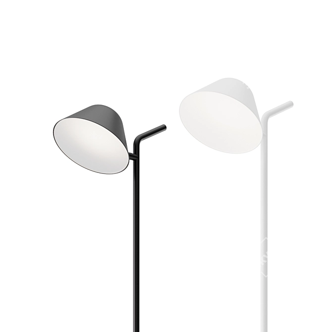 Elegant Peek Floor Lamp: Modern Design 3D model image 5