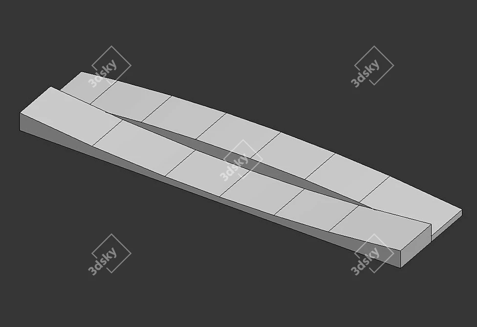 3D Wall Tile ASHOME #14 - Versatile Design and Customizable Options 3D model image 2