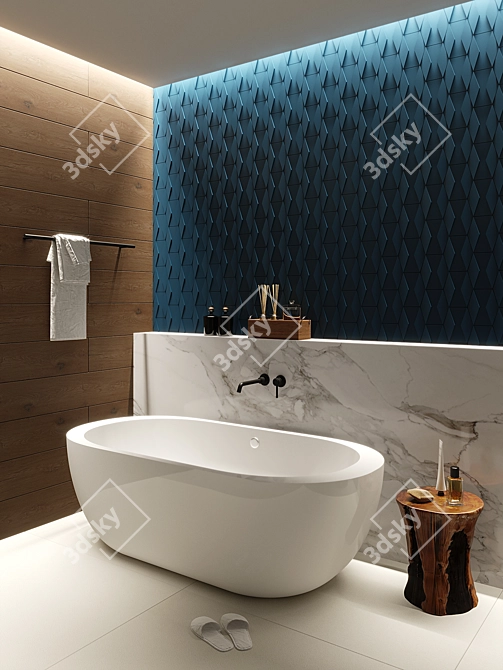 ASHOME 3D Wall Tiles: Stylish and Customizable 3D model image 3