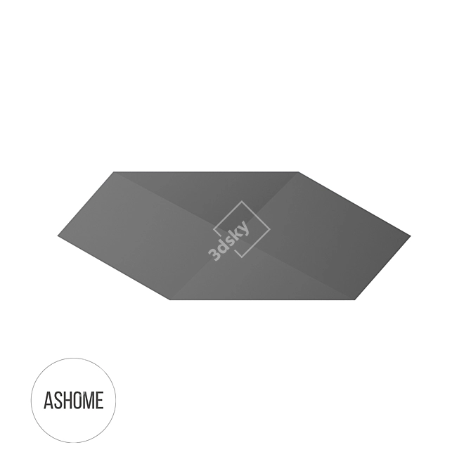 ASHOME 3D Wall Tiles - Custom Colors & Sizes 3D model image 1