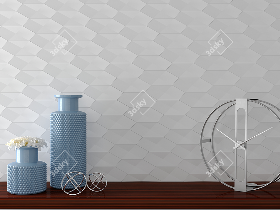 ASHOME 3D Wall Tiles - Custom Colors & Sizes 3D model image 3