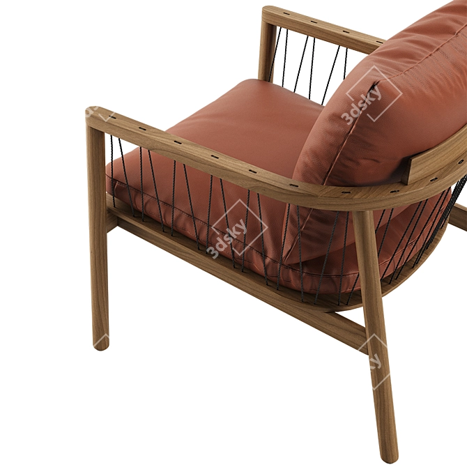 Kerry Lounge Chair: Modern Comfort in Style 3D model image 3