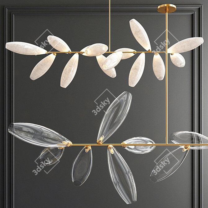 Gem Brilliant Suspension Lamp 3D model image 1