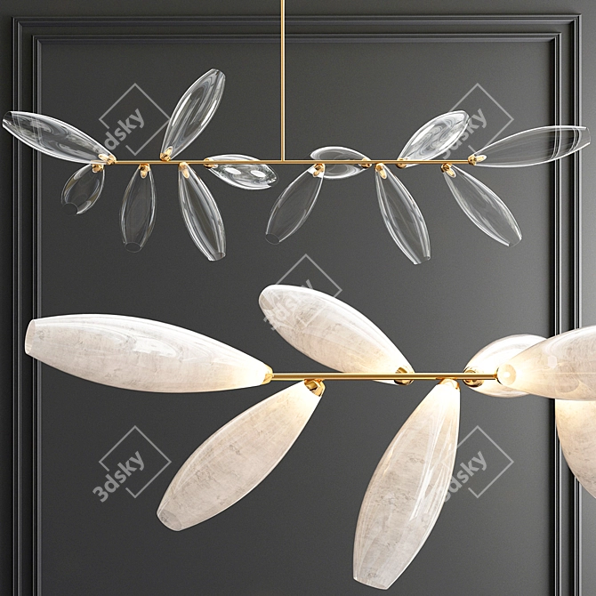 Gem Brilliant Suspension Lamp 3D model image 2