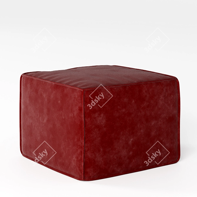 Claris Poof: Versatile & Stylish Ottoman 3D model image 1