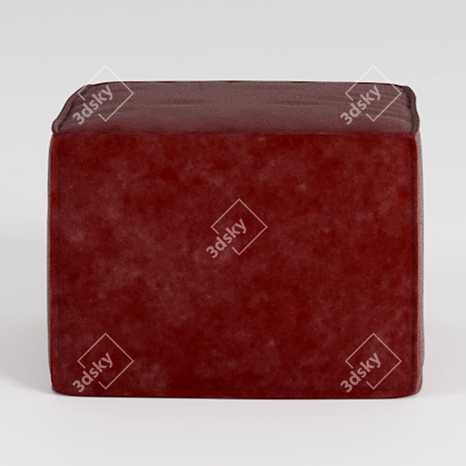 Claris Poof: Versatile & Stylish Ottoman 3D model image 2