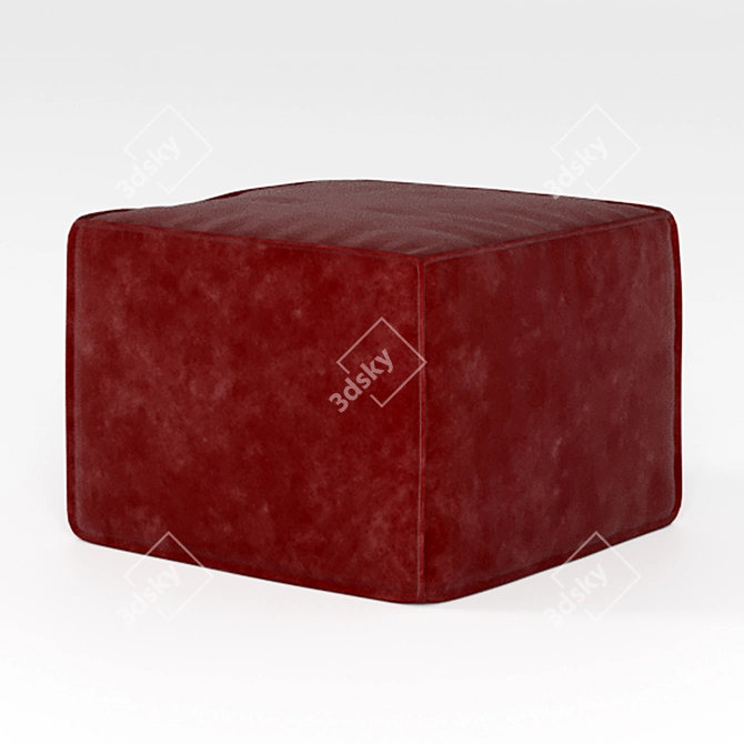 Claris Poof: Versatile & Stylish Ottoman 3D model image 3