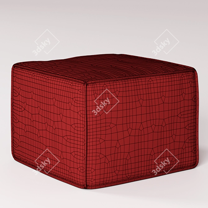 Claris Poof: Versatile & Stylish Ottoman 3D model image 4