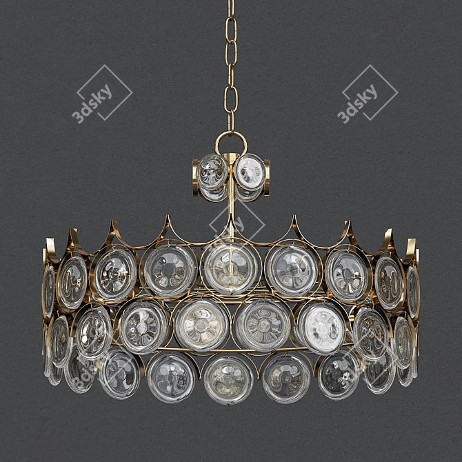 Elegant Jerusalem House Chandeliers 3D model image 1