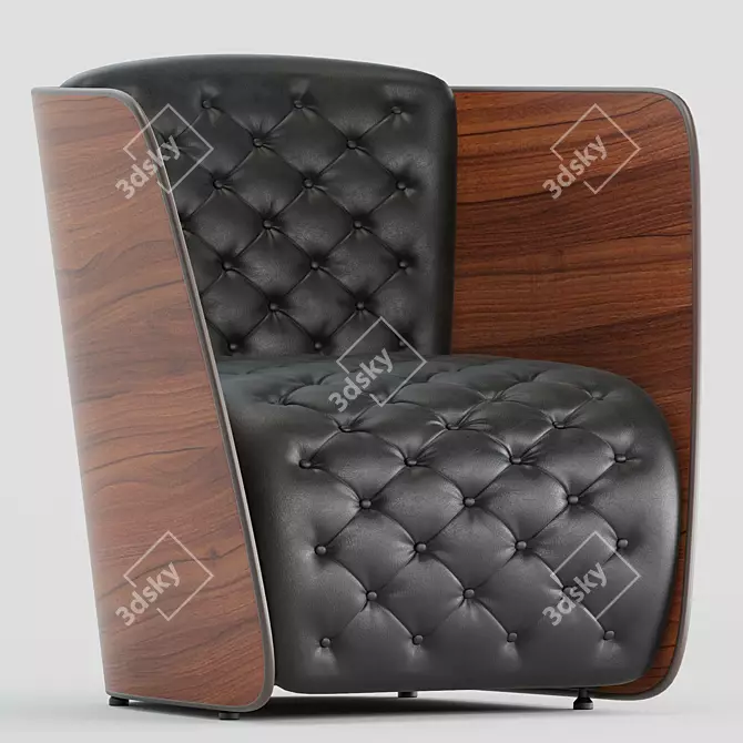 Elegant Sir Armchair: Luxurious Comfort 3D model image 1