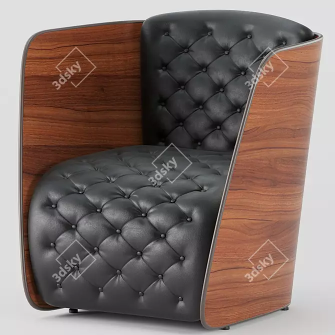 Elegant Sir Armchair: Luxurious Comfort 3D model image 2