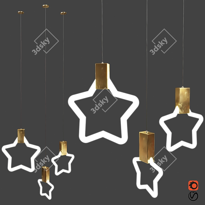 Sleek Light Fixture: 2015 Edition 3D model image 1