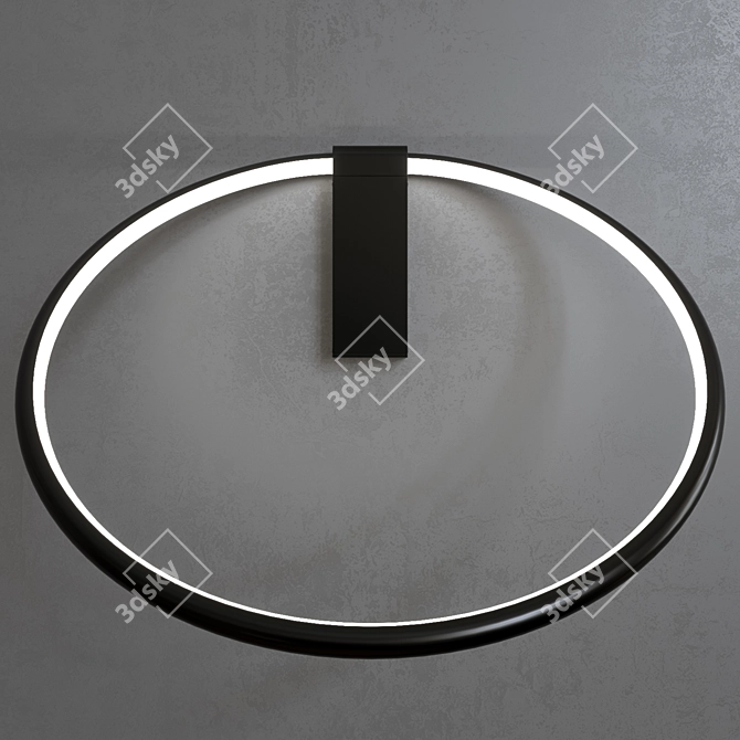 Modern Minimalist Wall Sconce 3D model image 2
