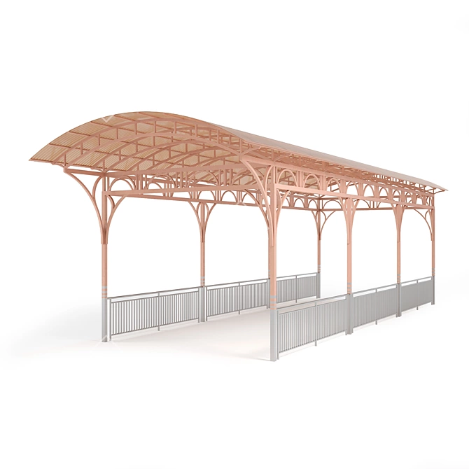 Versatile Carport: Protect & Park 3D model image 2