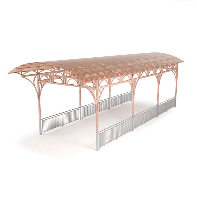 Versatile Carport: Protect & Park 3D model image 3