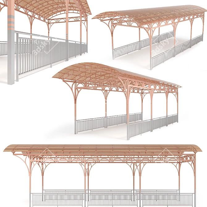 Versatile Carport: Protect & Park 3D model image 5