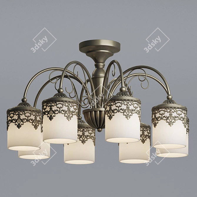 Metropolis Vita Chandelier 3D model image 4