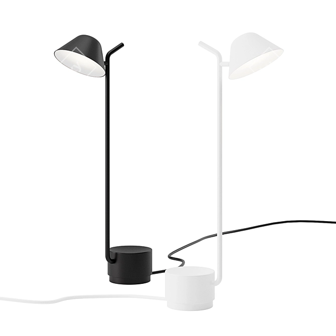 Sleek Peek Lamp: Minimalist Illumination 3D model image 2