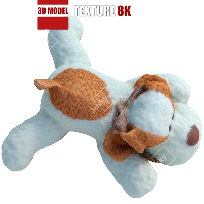 High-Definition Toy Dog Model 3D model image 2