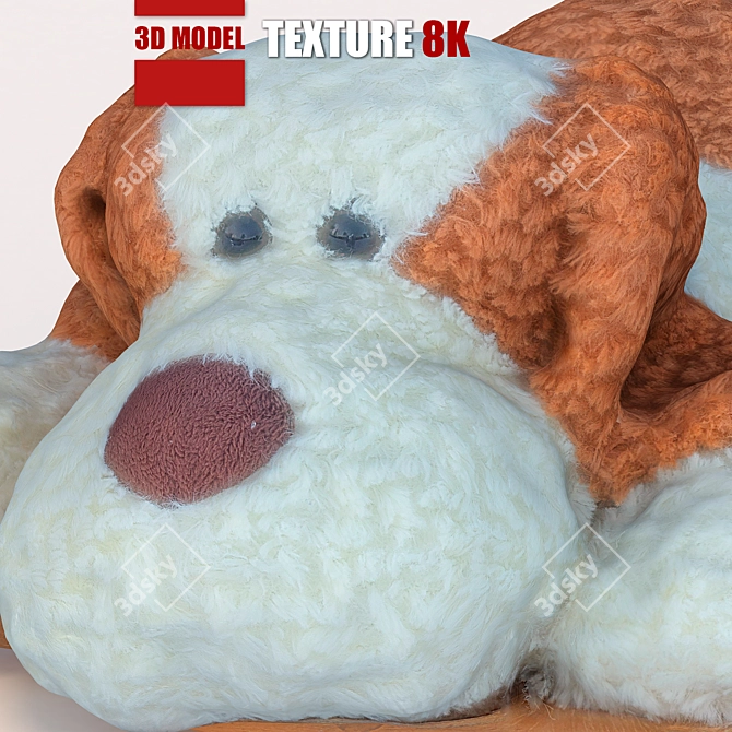 High-Definition Toy Dog Model 3D model image 5