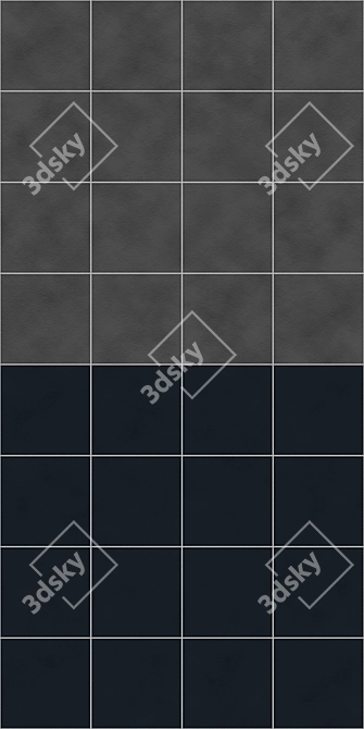 High-Res Square Tile Textures 3D model image 2