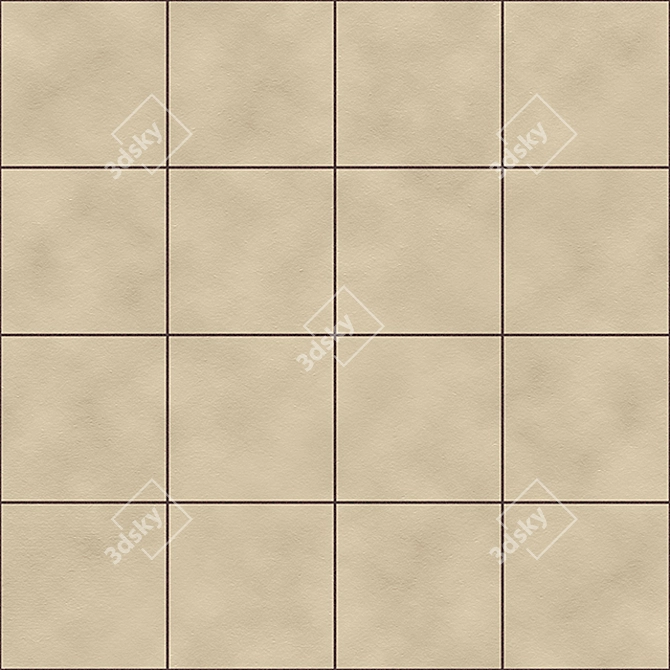 High-Res Square Tile Textures 3D model image 6