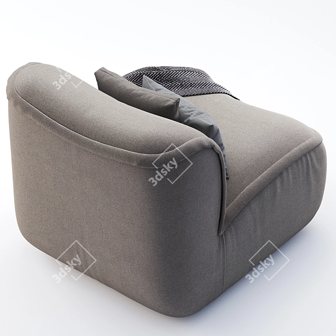 Elegant "Calida" Lounge Chairs  3D model image 4