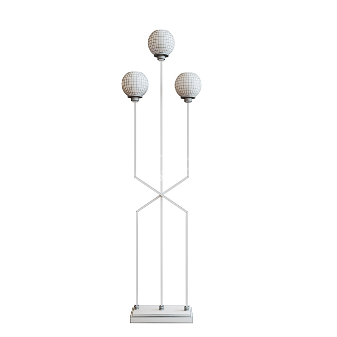 Boulevard Gunmetal Floor Lamp 3D model image 2