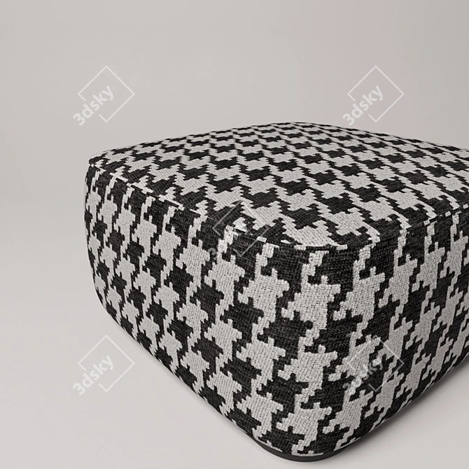 Elegant Minotti Davis Pouf 3D model image 1