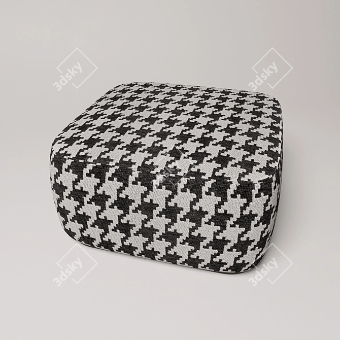 Elegant Minotti Davis Pouf 3D model image 2