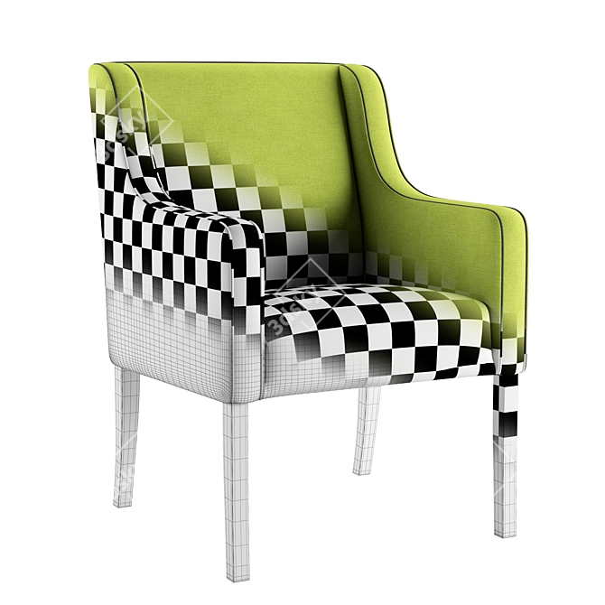 Ergonomic Denis SPK Chair - Height: 90cm 3D model image 1