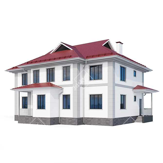 Country House: Perfect Backdrop 3D model image 3