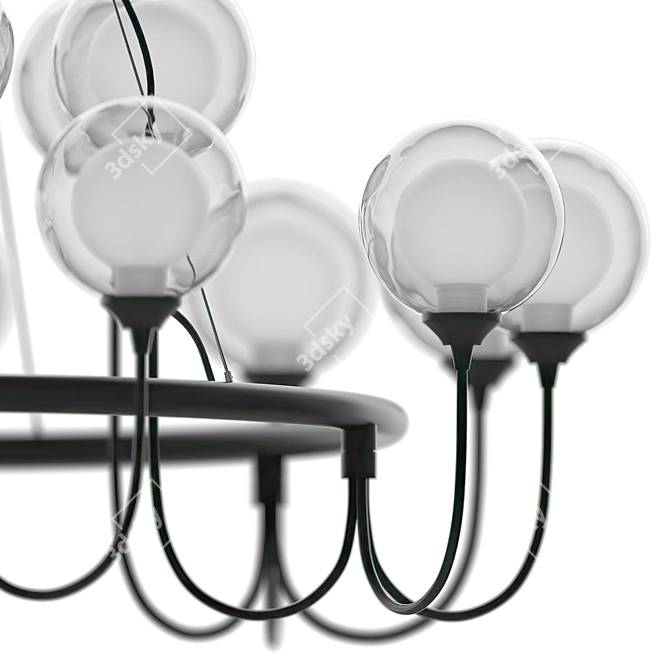Modern Dual Shade Pendant - Bremen 3D model image 2