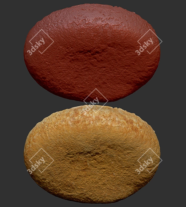 Title: Delicious Gourmet Burger Kit 3D model image 4