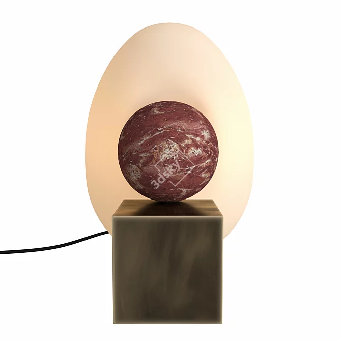 Elegant Rossana Orlandi Dimple Lamp 3D model image 2
