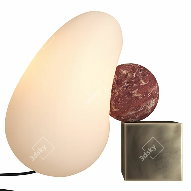 Elegant Rossana Orlandi Dimple Lamp 3D model image 4