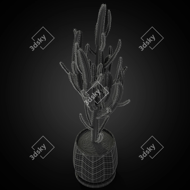 Botanical Treasures: Greenery Assortment 3D model image 4