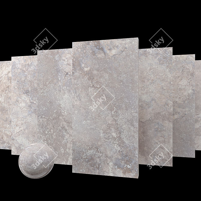 Ottomano Villa Marble Set: Luxe Multi-Texture 3D model image 1