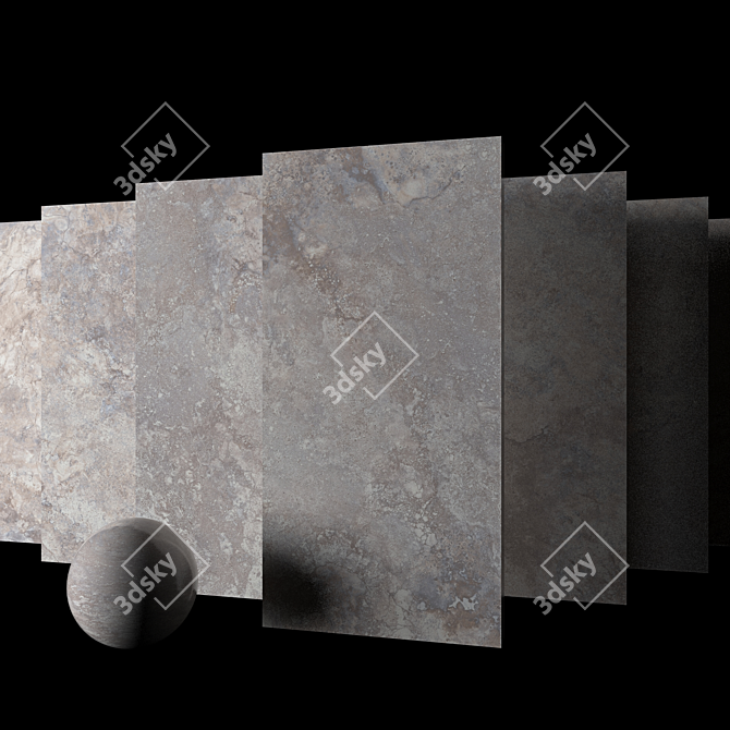 Ottomano Villa Marble Set: Luxe Multi-Texture 3D model image 2