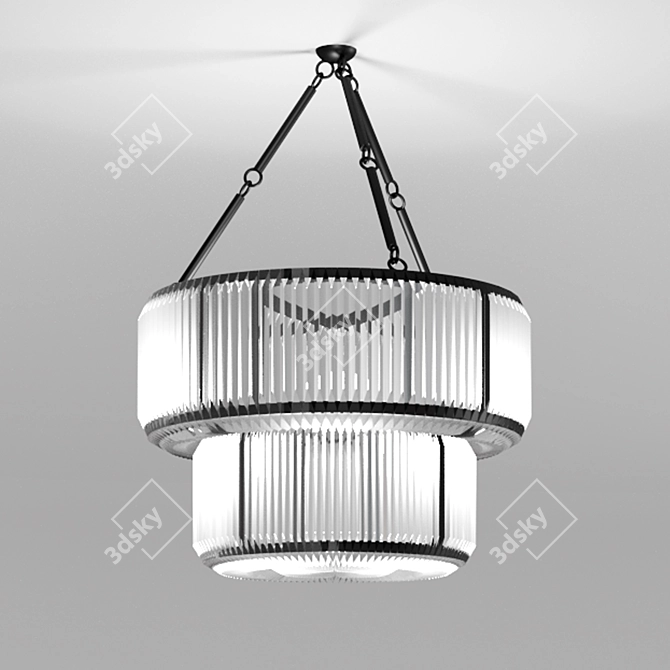 Eichholtz Infinity Double Chandelier 3D model image 1