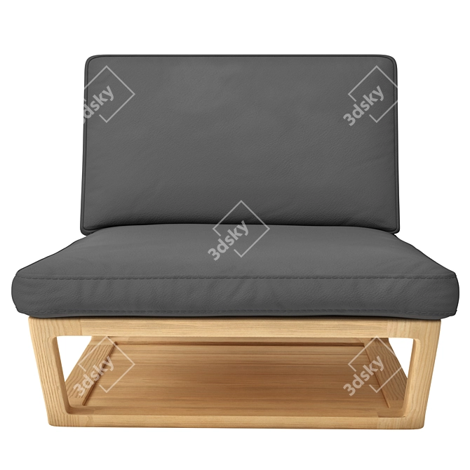 Elegant Leia Bosc Chair: Woodwork Masterpiece 3D model image 2